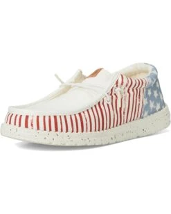 Hey Dude Kids Wally Funk Americana Stars (Little Kid/Big Kid) | Loafers -Handbag Muse Shop 61d9Ddz9cdL. AC SR736920