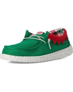 Hey Dude Kids Wally Holiday Elf (Little Kid/Big Kid) | Loafers -Handbag Muse Shop 710Ld9Jqv7L. AC SR736920