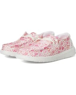 Hey Dude Kids Wendy Watercolor Hearts (Little Kid/Big Kid) | Sneakers & Athletic Shoes