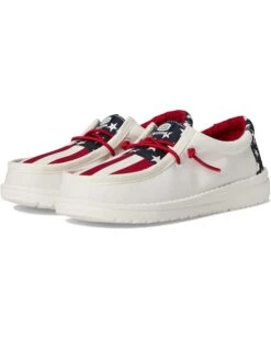 Hey Dude Kids Wally Americana (Little Kid/Big Kid) | Sneakers & Athletic Shoes -Handbag Muse Shop 71UUDZKBKOL. AC SR736920