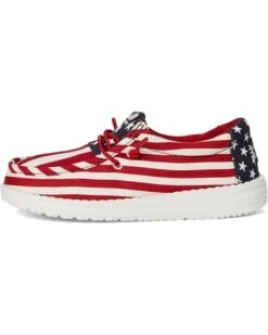 Hey Dude Kids Wally Americana (Little Kid/Big Kid) | Sneakers & Athletic Shoes -Handbag Muse Shop 71sSdHysylL. AC SR736920