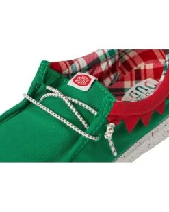 Hey Dude Kids Wally Holiday Elf (Little Kid/Big Kid) | Loafers -Handbag Muse Shop 812XVp1UHoL. AC SR736920