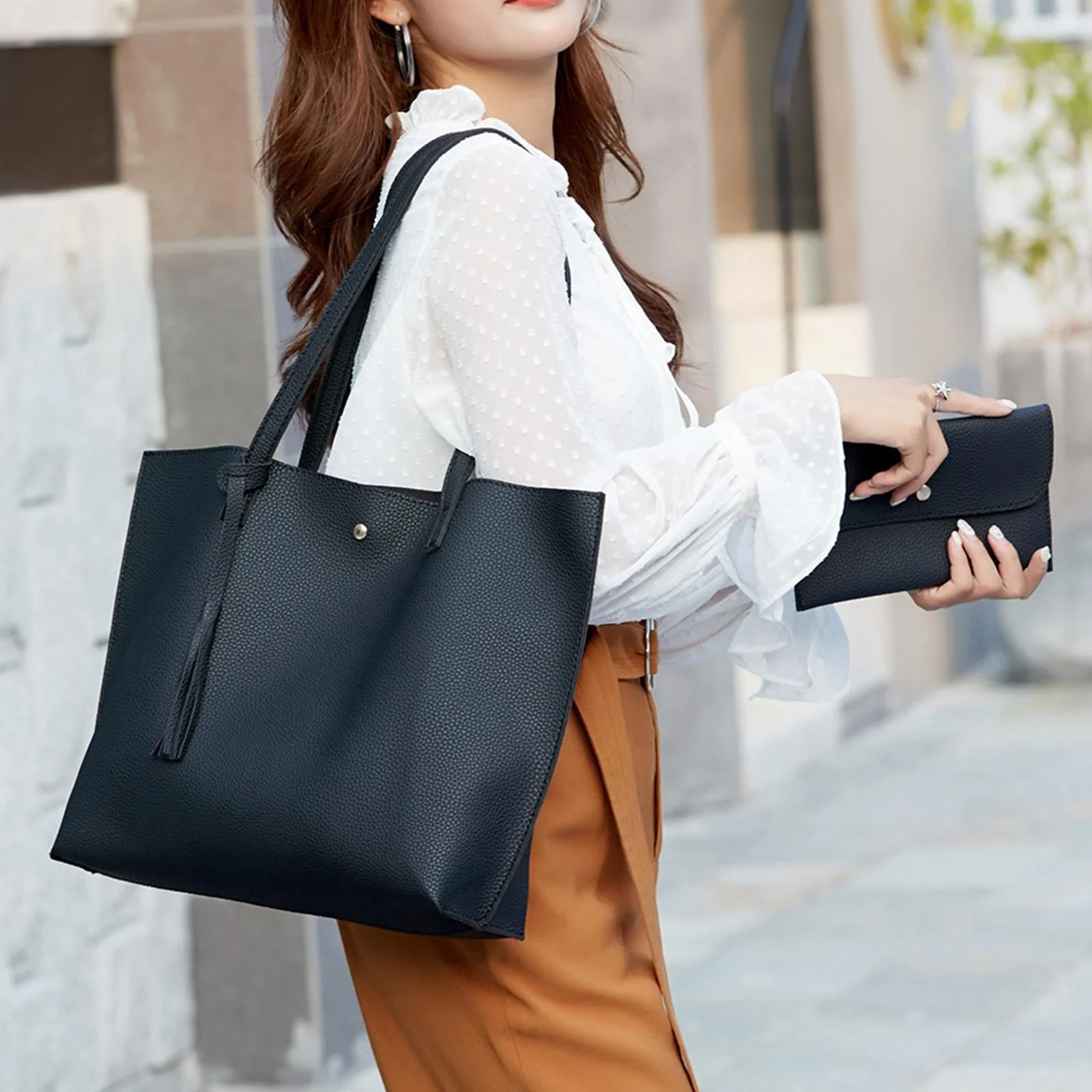 Handbag Muse Shop -Handbag Muse Shop Tote Bag Large Purses and Handbags for Women Top Handle Shoulder Hobo Bag with Small Purse Black 79c0ab23 5198 4e01 8493 eefcf2c8b547.d41ec007e11ea2fbc7ba923419d1842e